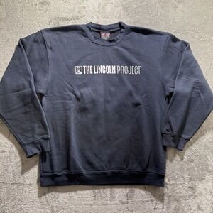 The Lincoln Project Pullover Crewneck Sweatshirt XL Bayside Vintage 90's USA